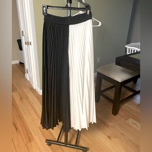 Pleated skirt pants
